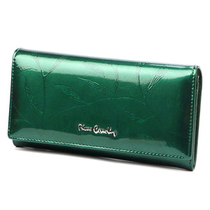 Pierre Cardin 02 LEAF 114 žalia piniginė zielony