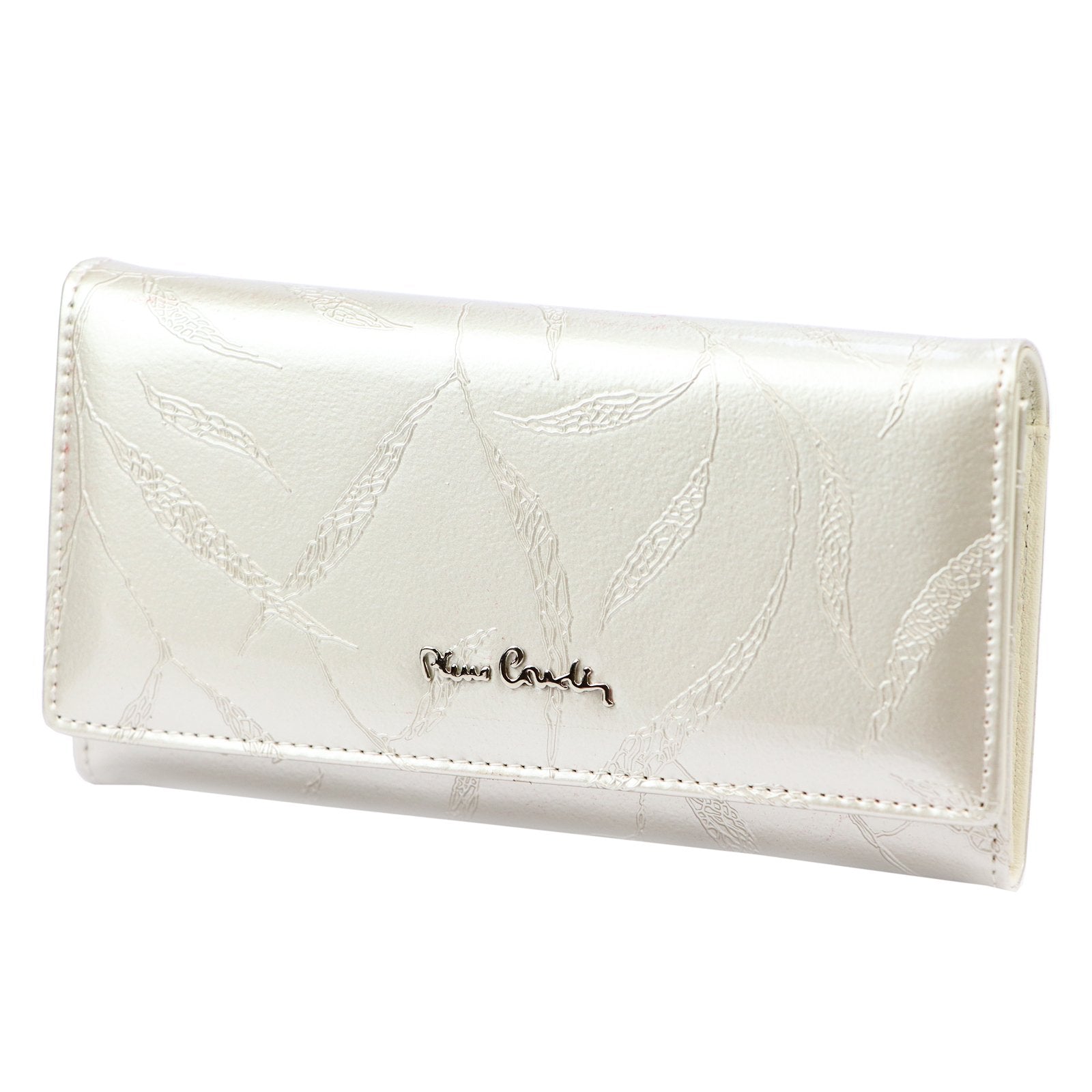 Pierre Cardin 02 LEAF 114 kreminė piniginė cream