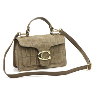Luka 26-179 CROCO taupe natūralios odos rankinė taupe