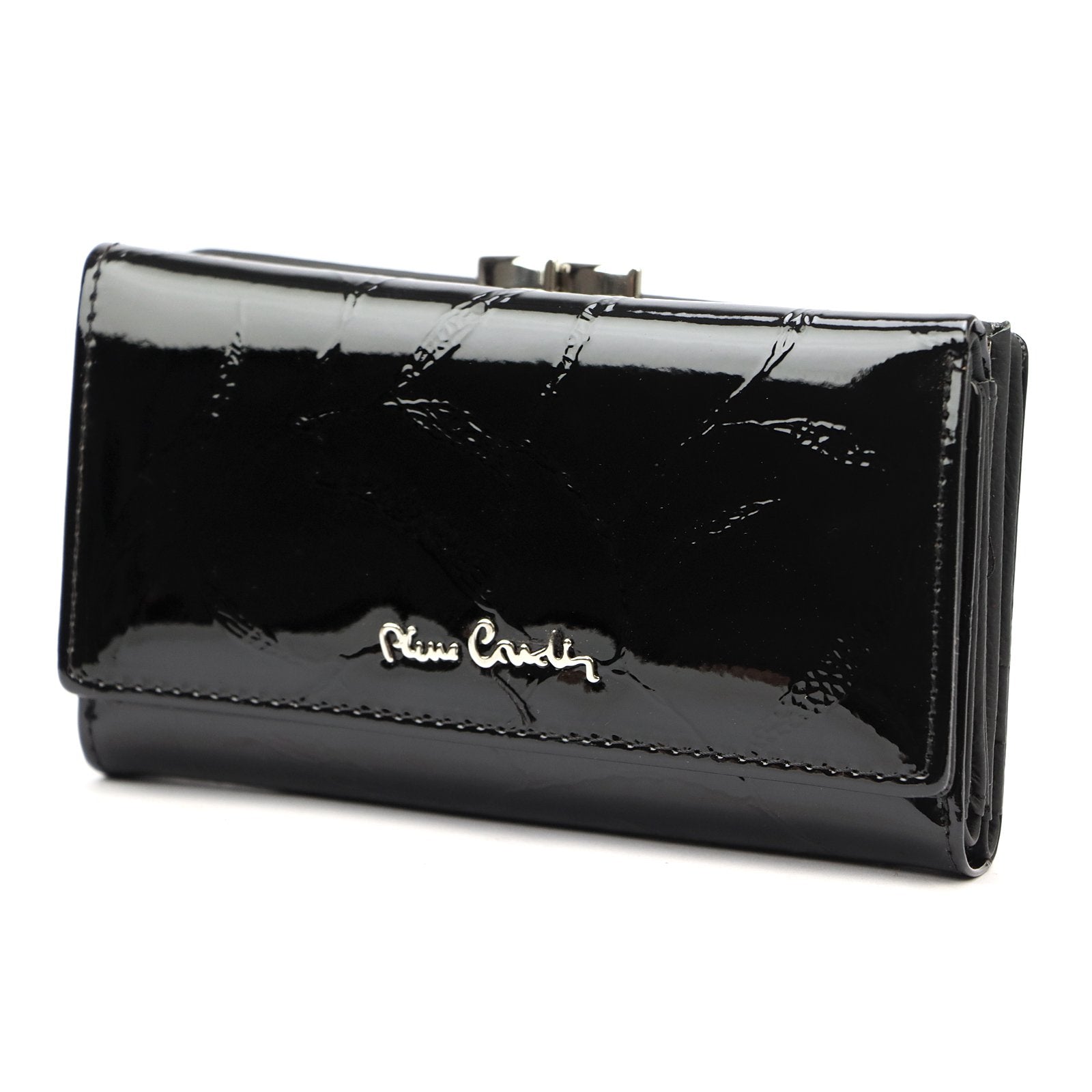 Pierre Cardin 02 LEAF 108 juoda piniginė czarny