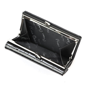 Pierre Cardin 02 LEAF 108 juoda piniginė czarny