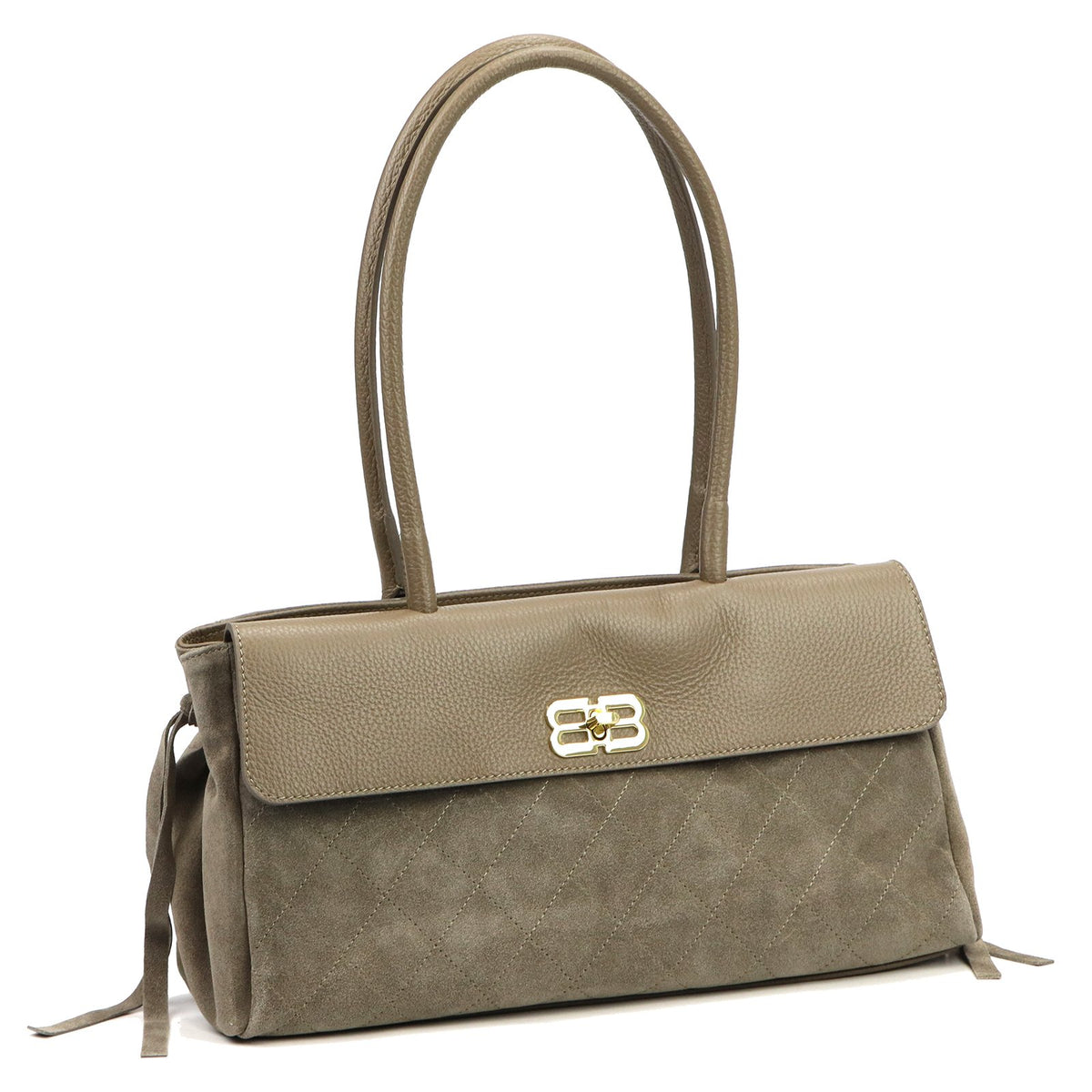 Luka 26-163 taupe natūralios odos rankinė taupe