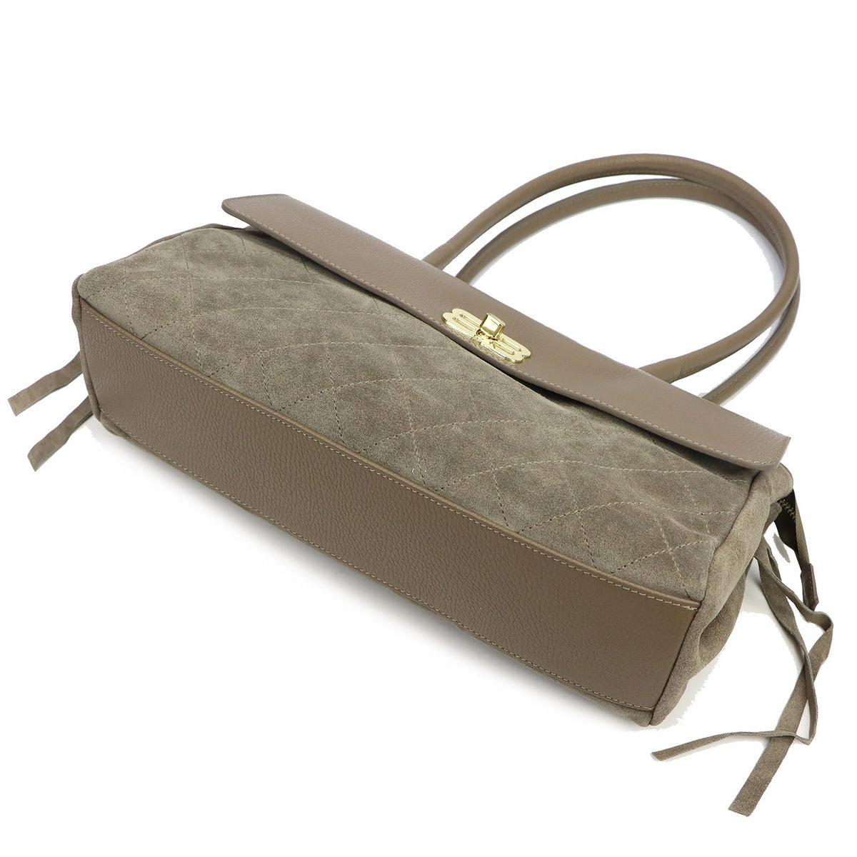 Luka 26-163 taupe natūralios odos rankinė taupe