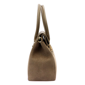 Luka 24-095 MN taupe spalvos odinė rankinė taupe