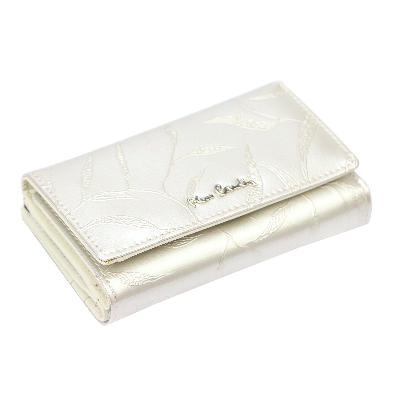 Pierre Cardin 02 LEAF 108 kreminė odinė piniginė cream
