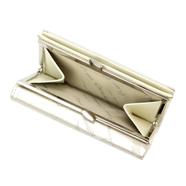 Pierre Cardin 02 LEAF 108 kreminė odinė piniginė cream