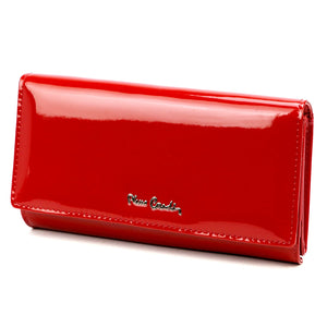 Pierre Cardin 07 SHINY 102 raudona piniginė czerwony