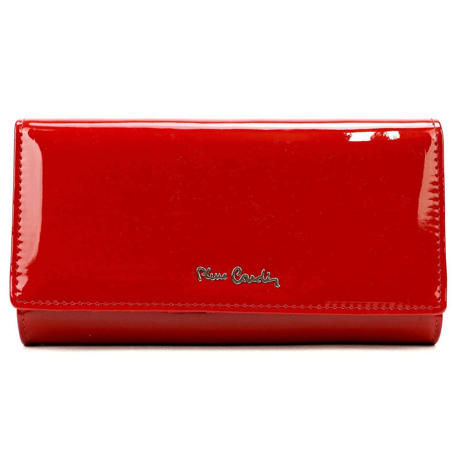 Pierre Cardin 07 SHINY 102 raudona piniginė czerwony