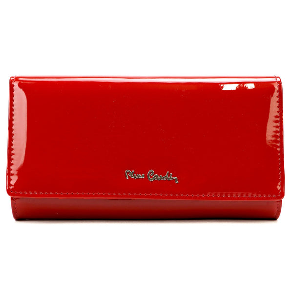 Pierre Cardin 07 SHINY 102 raudona piniginė czerwony