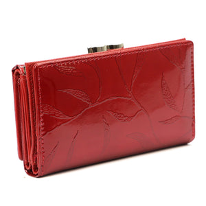 Pierre Cardin 02 LEAF 108 raudona piniginė czerwony