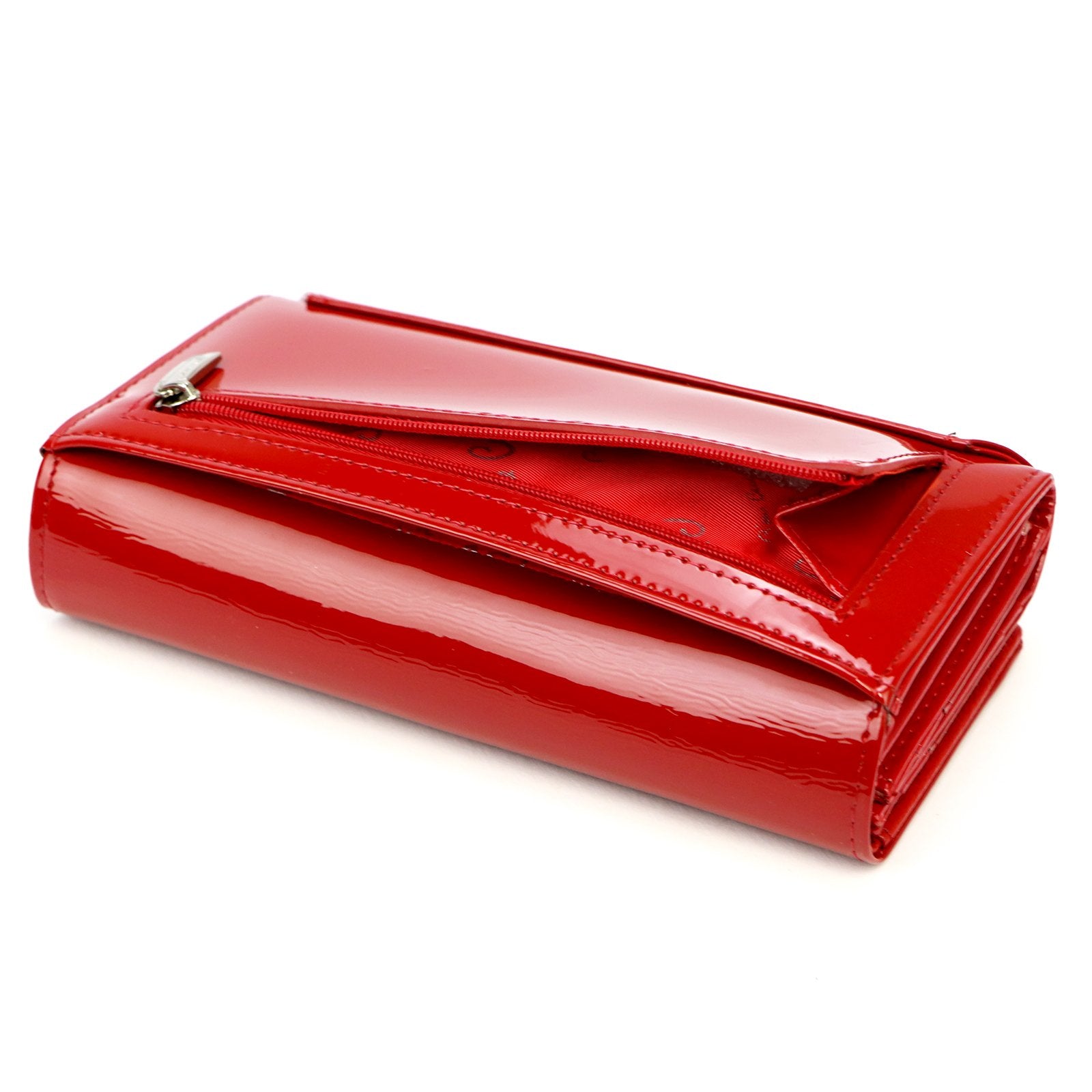 Pierre Cardin 07 SHINY 102 raudona piniginė czerwony