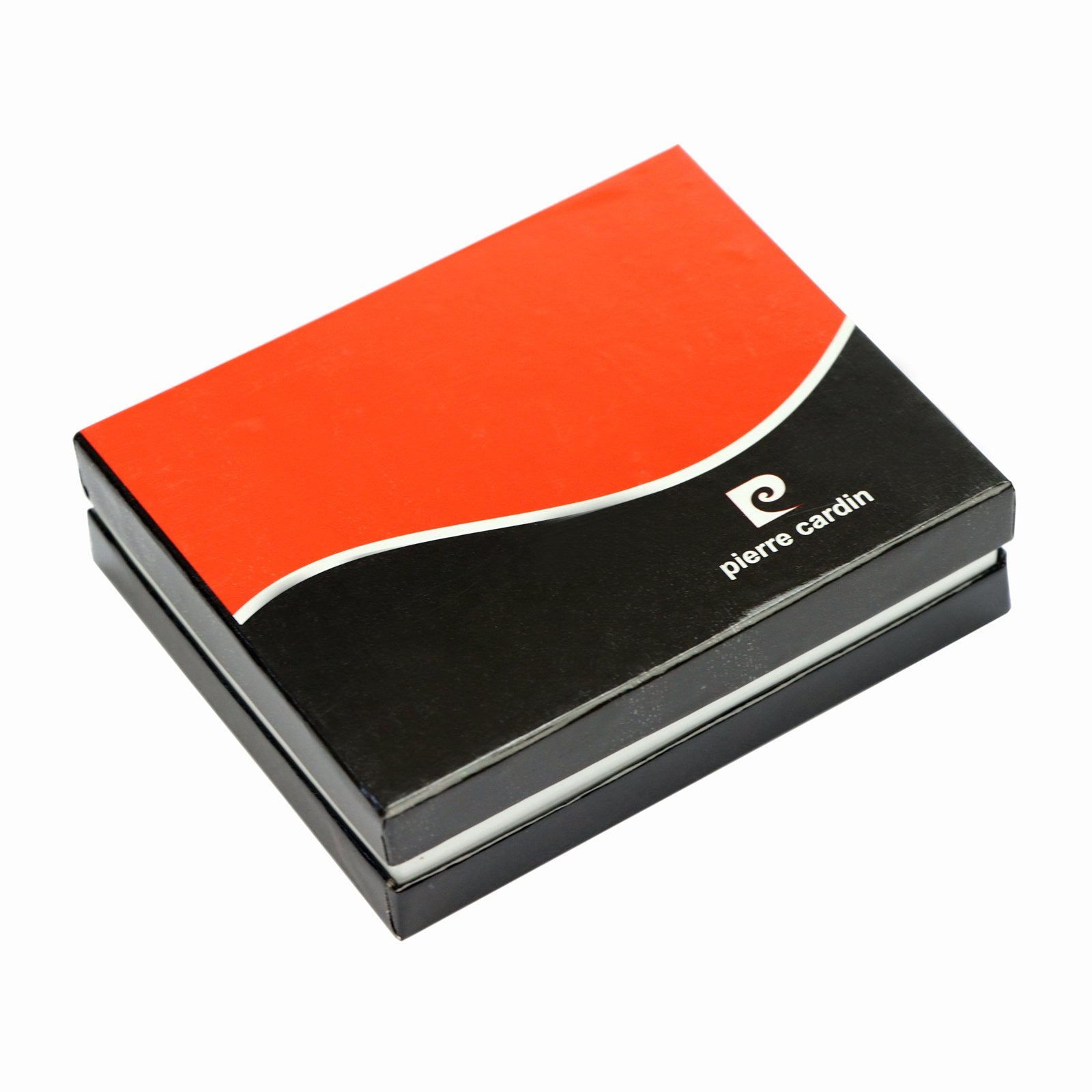 Pierre Cardin TILAK75 331 juoda ir raudona odinė piniginė czarny + czerwony