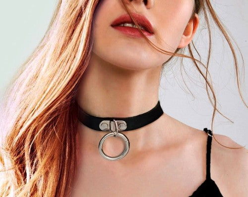 Kaklo papuošalas choker N28 juodas