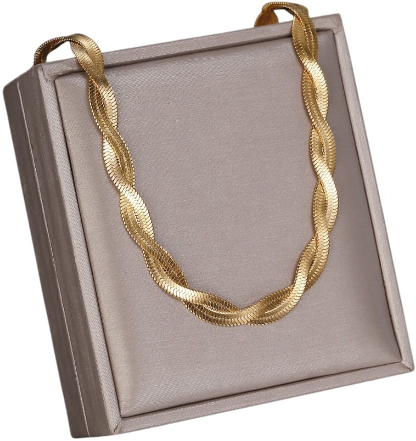 Kaklo papuošalas moterims A88, aukso spalvos