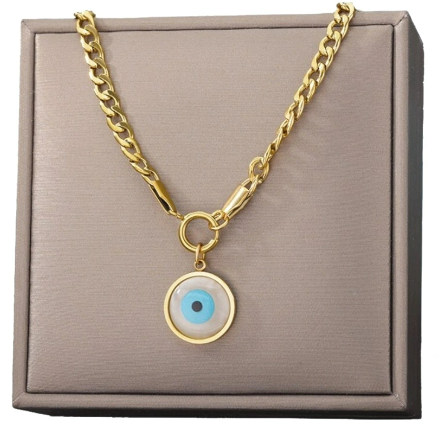 Kaklo papuošalas moterims B86, auksinės spalvos