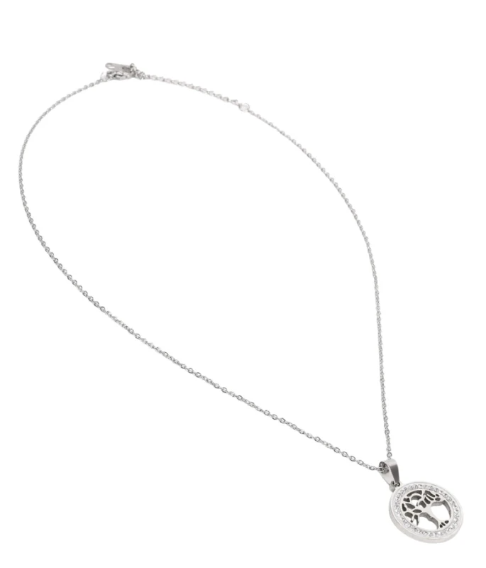 Kaklo papuošalas moterims H8, sidabrinis