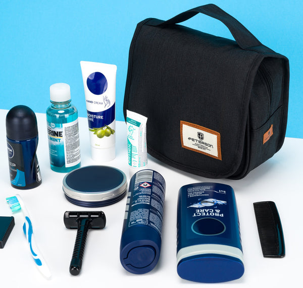 Kelioninė kosmetinė Peterson, juoda