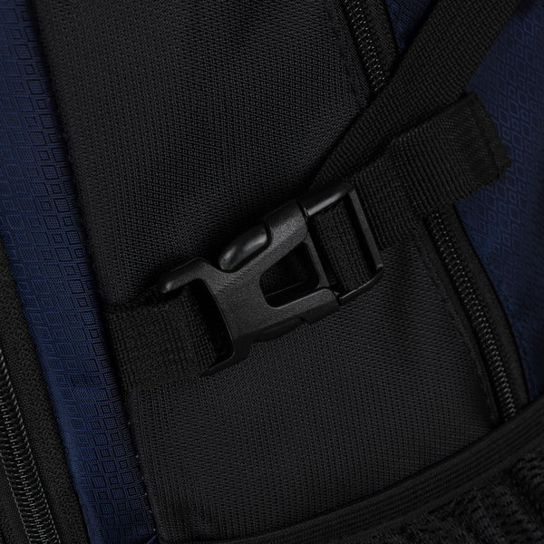 Kelioninė kuprinė, tamsiai mėlyna-juoda, poliesteris