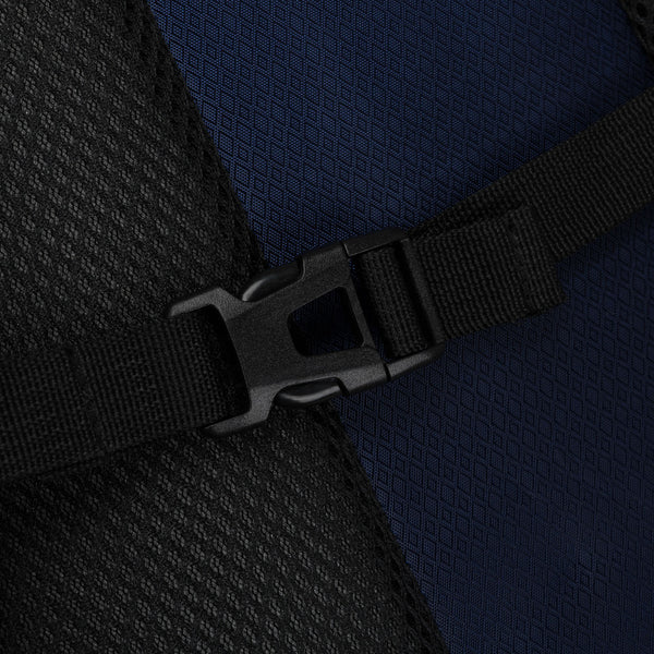 Kelioninė kuprinė, tamsiai mėlyna-juoda, poliesteris