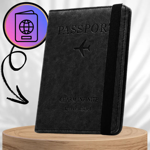 Kelioninis dėklas dokumentams ir pasui, su RFID apsauga nuo vagystės S1081