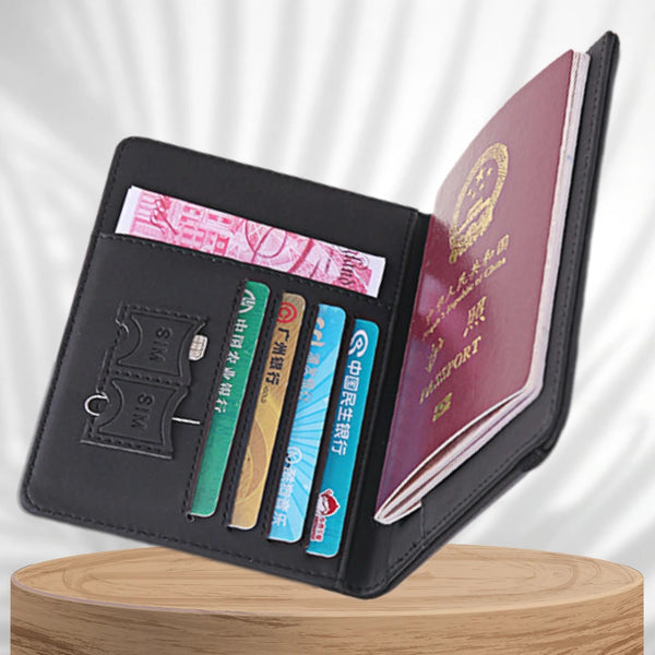 Kelioninis dėklas dokumentams ir pasui, su RFID apsauga nuo vagystės S1081