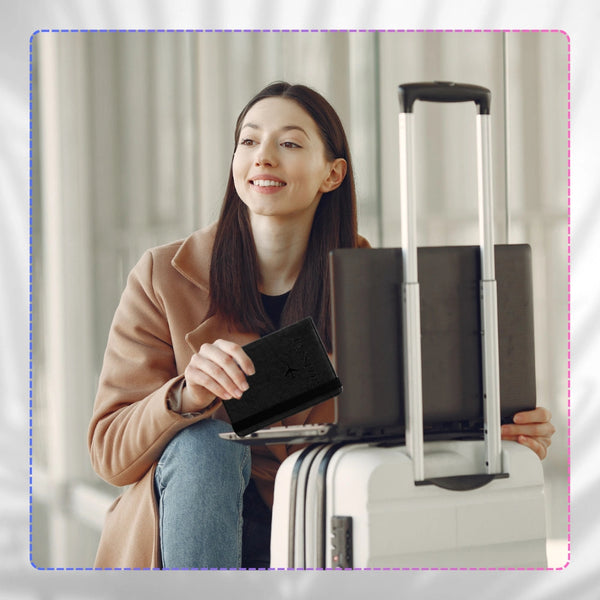 Kelioninis dėklas dokumentams ir pasui, su RFID apsauga nuo vagystės S1081