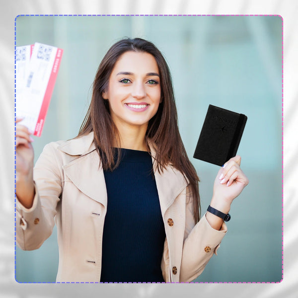 Kelioninis dėklas dokumentams ir pasui, su RFID apsauga nuo vagystės S1081