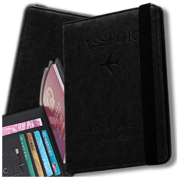 Kelioninis dėklas dokumentams ir pasui, su RFID apsauga nuo vagystės S1081