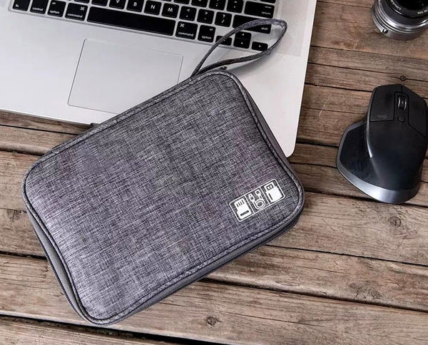 Kelioninis dėklas USB laidams ir įkrovikliams