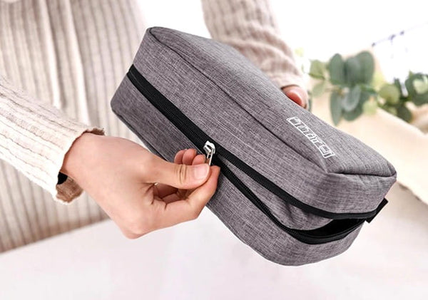 Kelioninis kosmetikos krepšys E12, pilkas