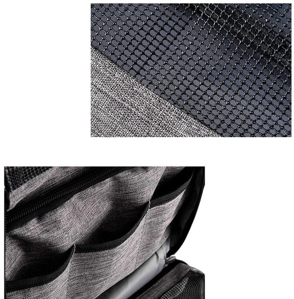 Kelioninis kosmetikos krepšys E12, pilkas