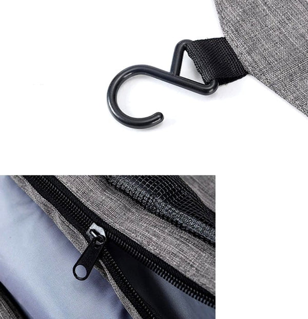 Kelioninis kosmetikos krepšys E12, pilkas