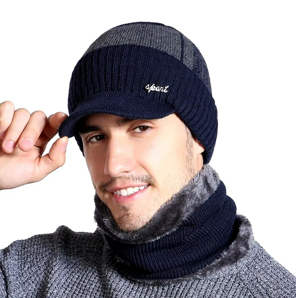 Kepurės ir šaliko komplektas vyrams S122-3