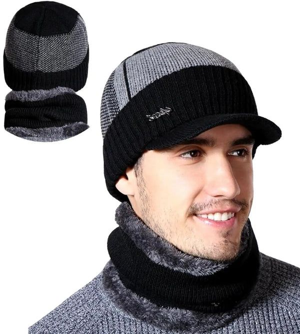 Kepurės ir šaliko komplektas vyrams S122