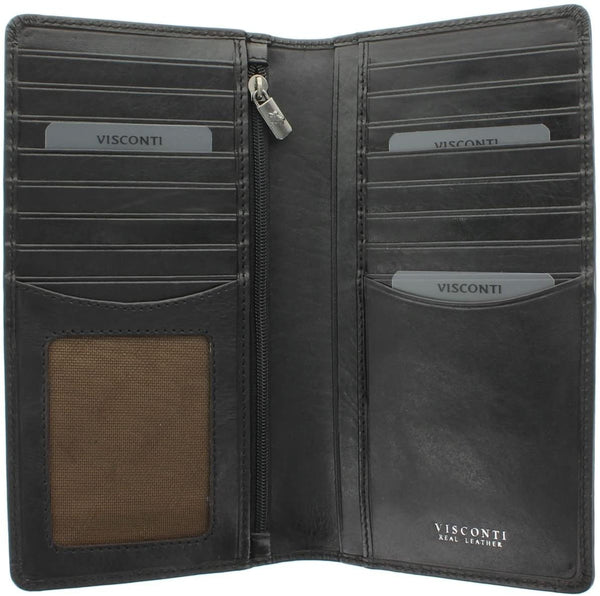 Kortelių dėklas, piniginė vyrams Visconti TSC45 Black S1040