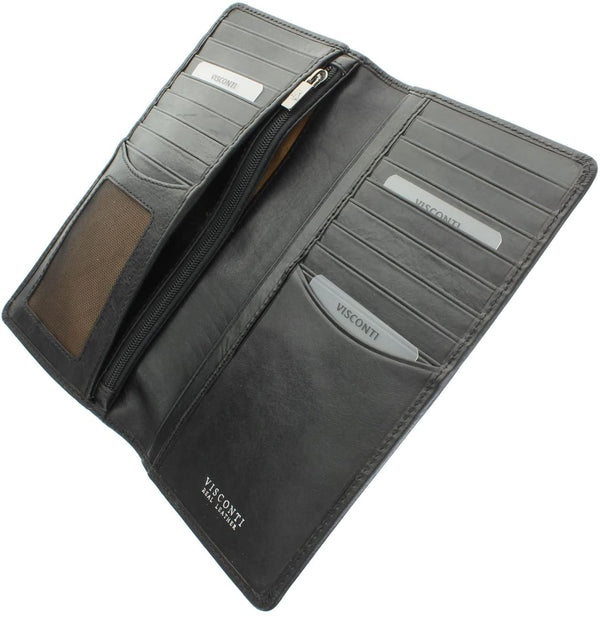 Kortelių dėklas, piniginė vyrams Visconti TSC45 Black S1040