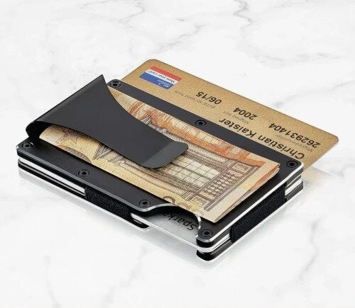 Kortelių dėklas vyrams F29 juodas N103