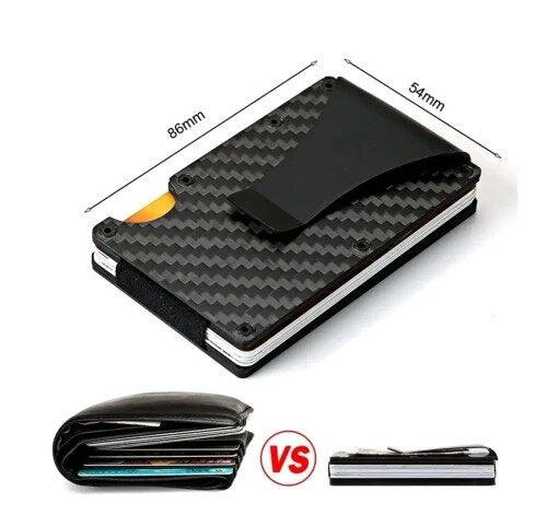 Kortelių dėklas vyrams V29 juodas S1057