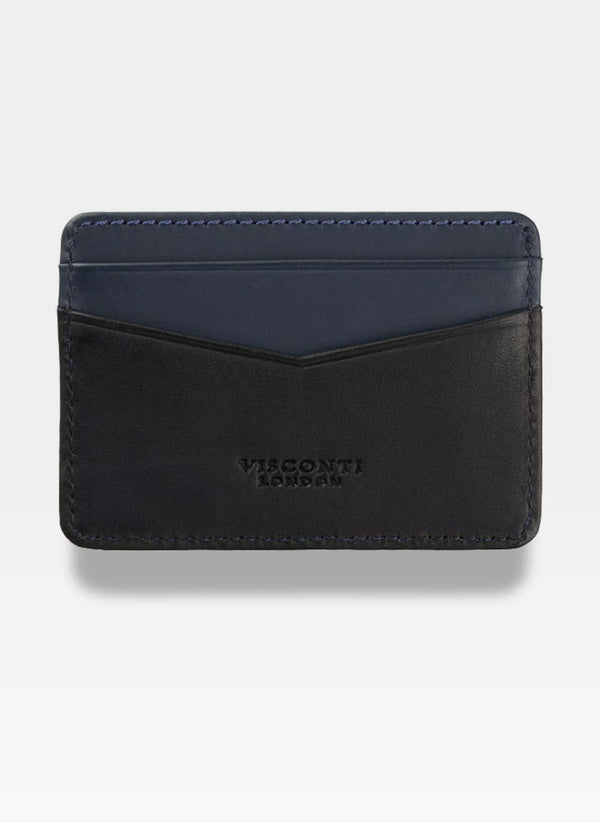 Kortelių dėklas vyrams Visconti L40, juodas S1051