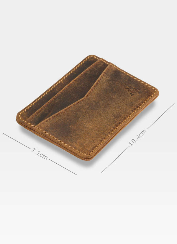 Kortelių dėklas vyrams Visconti L40, rudas S1050