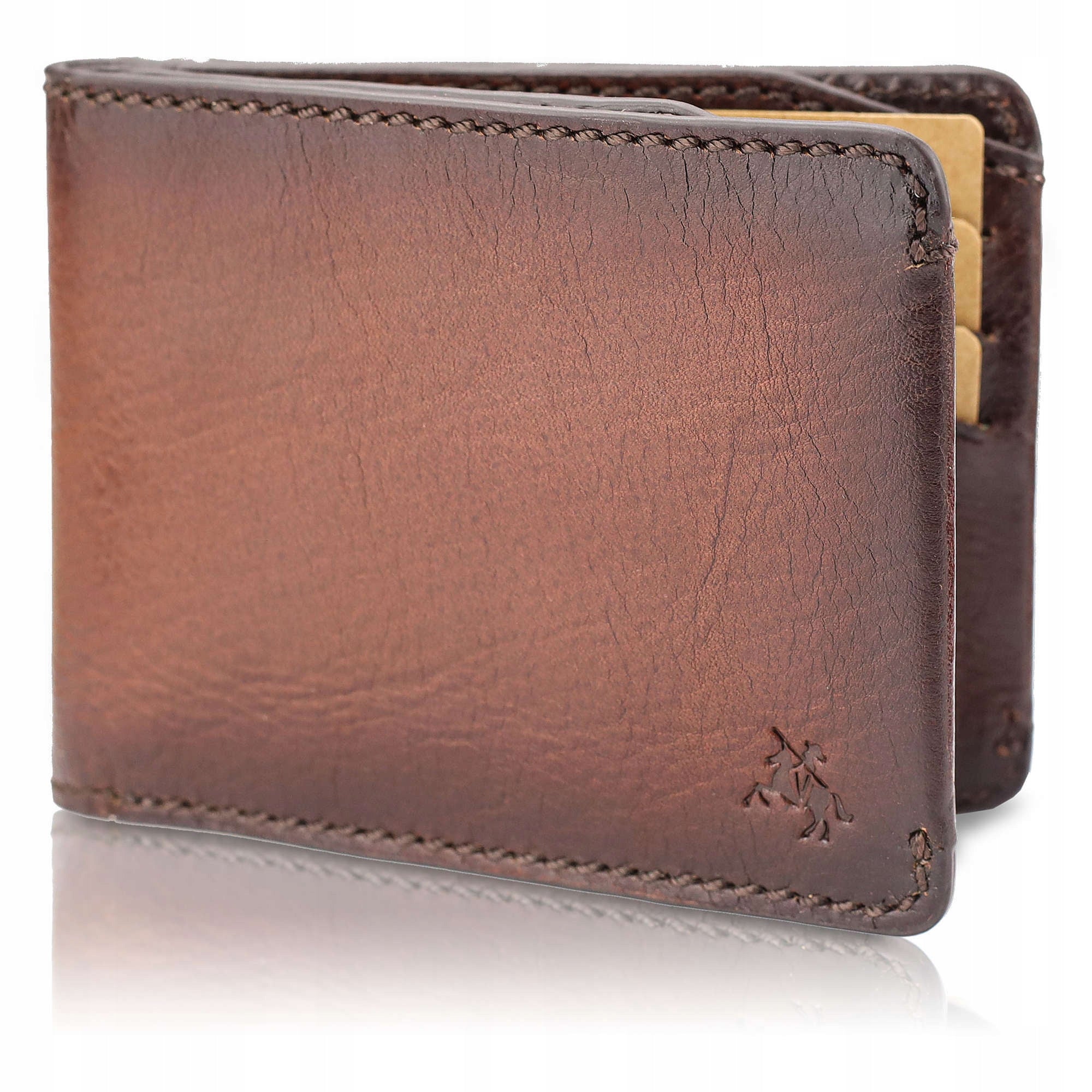 Kortelių dėklas vyrams Visconti MT-90, šviesiai ruda S1047