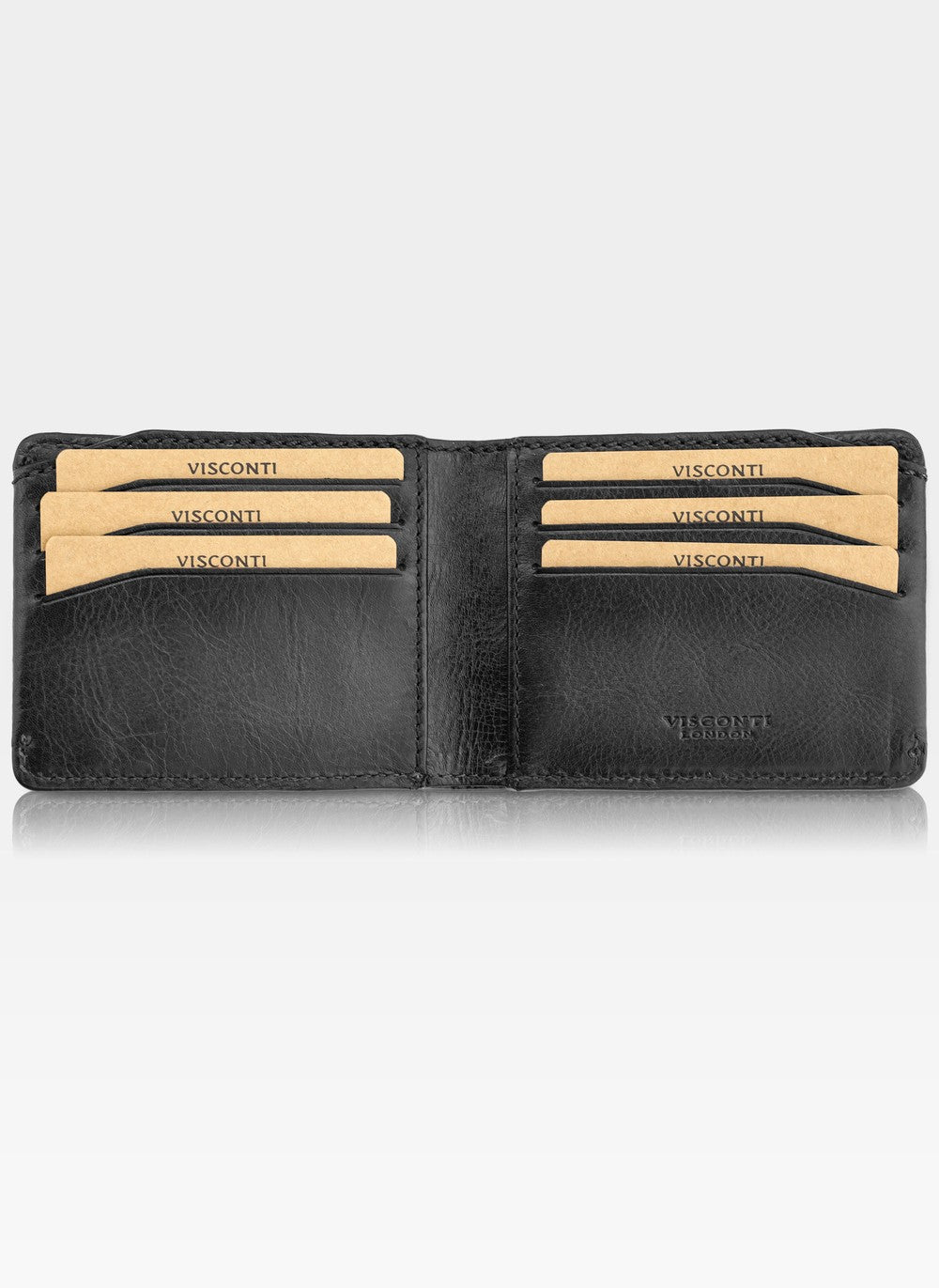 Kortelių dėklas vyrams Visconti MT-90, tamsiai pilka S1048