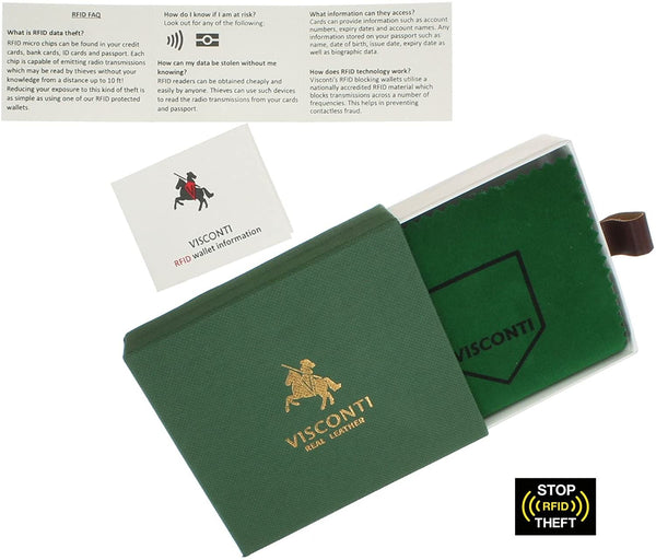 Kortelių dėklas vyrams Visconti TSC49 Tan S1043