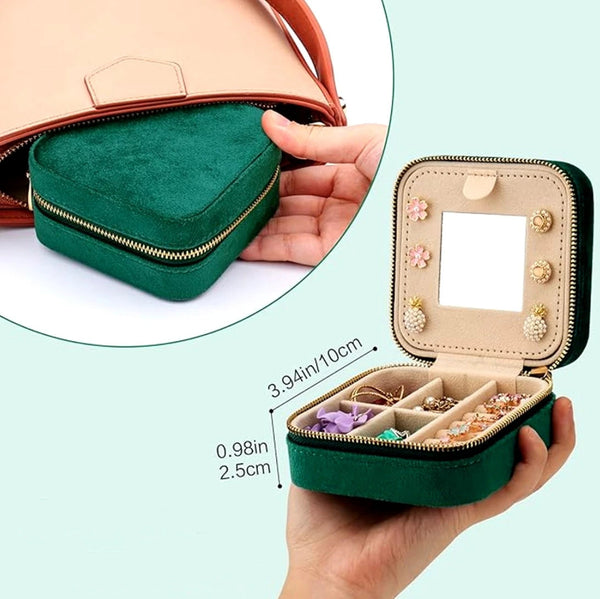 Kosmetinė papuošalams FD127 žalia