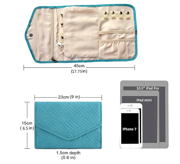 Kosmetinė papuošalams FD128 mėlyna