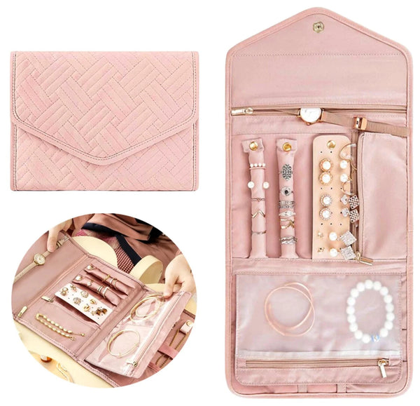 Kosmetinė papuošalams FD128 rožinė