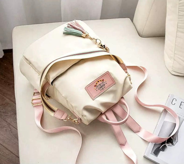 Kuprinė moterims S68 smėlio spalvos