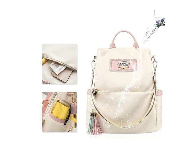 Kuprinė moterims S68 smėlio spalvos