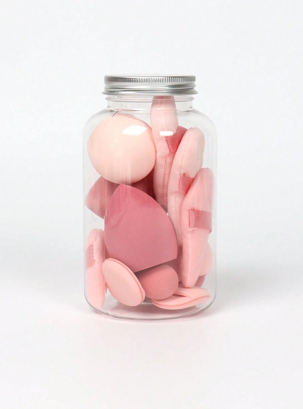 Makiažo kempinėlių rinkinys B13, rožinės