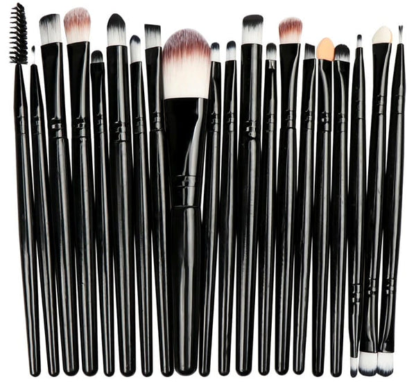 Makiažo pagrindo šepetėlių komplektas 20 vnt. C7